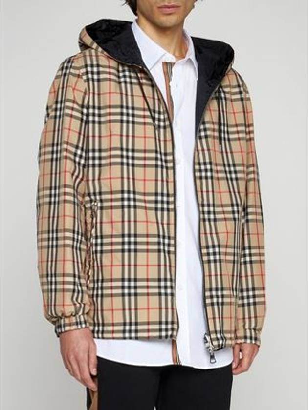 Reversible Vintage Check Hooded Jacket Archive Beige - BURBERRY - BALAAN 6