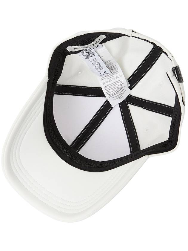 Kids Shell-R Logo Cap Hat White - CP COMPANY - BALAAN 6