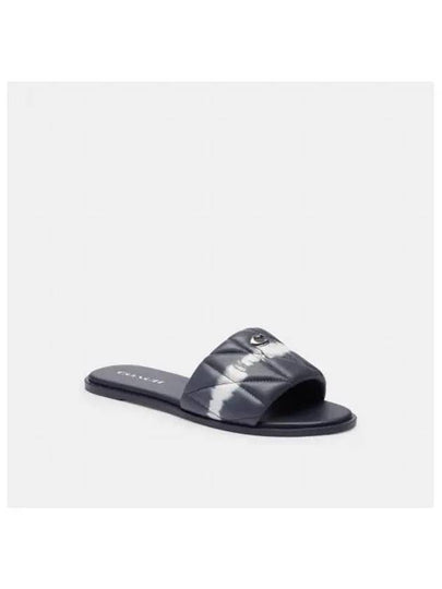 Holly Tie Dye Slippers Blue - COACH - BALAAN 2