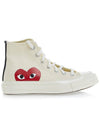 Chuck Taylor High Top Sneakers P1 K112 2 White - COMME DES GARCONS - BALAAN 3