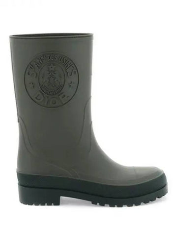 Dior logo detail rubber rain boots 270546 - DIOR - BALAAN 1