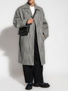 Felted Chevron Wool Single Coat Black White - BOTTEGA VENETA - BALAAN 2