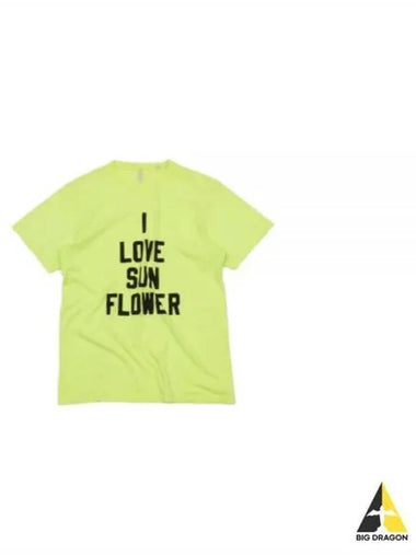 SPORT LOVE TEE FLUO YELLOW 2025 Sports Printing Short Sleeve T Shirt - SUNFLOWER - BALAAN 1