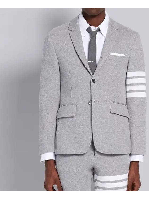 Men's 4 Bar Classic Loopback Sports Jacket Grey - THOM BROWNE - BALAAN 7