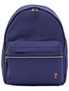 Heart Logo Backpack Navy - AMI - BALAAN 2