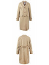 Farringdon Gabardine Wrap Trench Coat Beige - BURBERRY - BALAAN 6