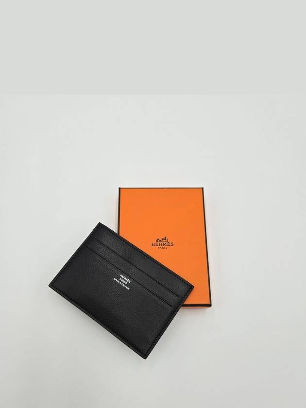 Citizen Twill Card Wallet Black - HERMES - BALAAN 3