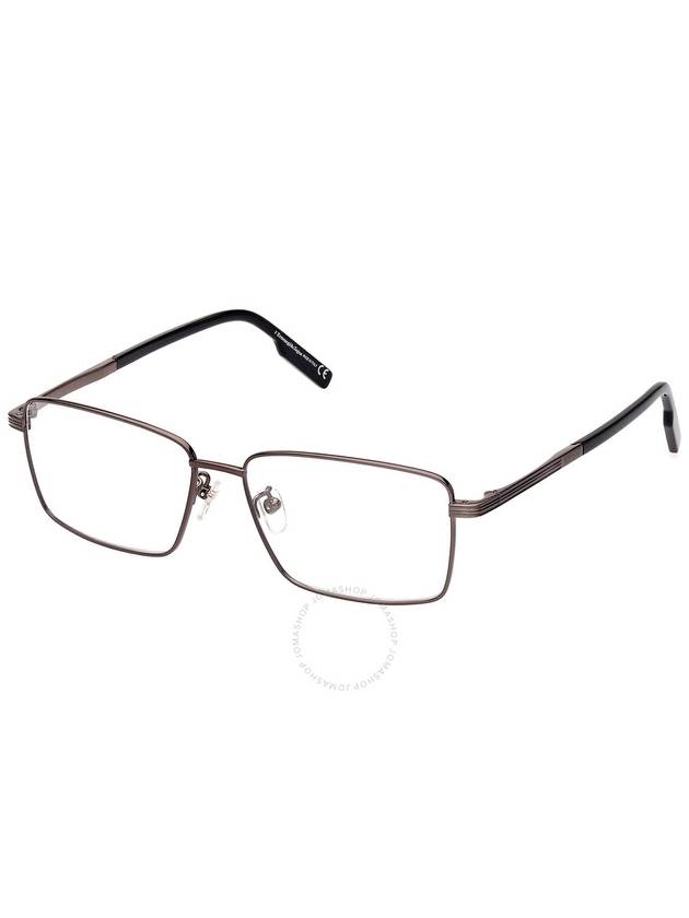 Ermenegildo Zegna Demo Rectangular Titanium Men's Eyeglasses EZ5258-H 008 56 - ERMENEGILDO ZEGNA - BALAAN 1