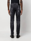 Men's Painted Washed Grey Cool Guy Jeans - DSQUARED2 - BALAAN 7