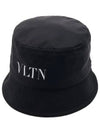 VLTN Logo Bucket Hat Black - VALENTINO - BALAAN 2