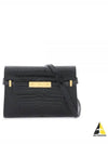 Manhattan Crocodile Small Shoulder Bag Black - SAINT LAURENT - BALAAN 2