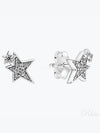 Sparkling Ashmetric Star Stud Earrings Silver - PANDORA - BALAAN 2