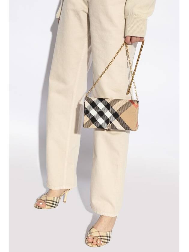 Snip Check Chain Mini Shoulder Bag Sand - BURBERRY - BALAAN 3