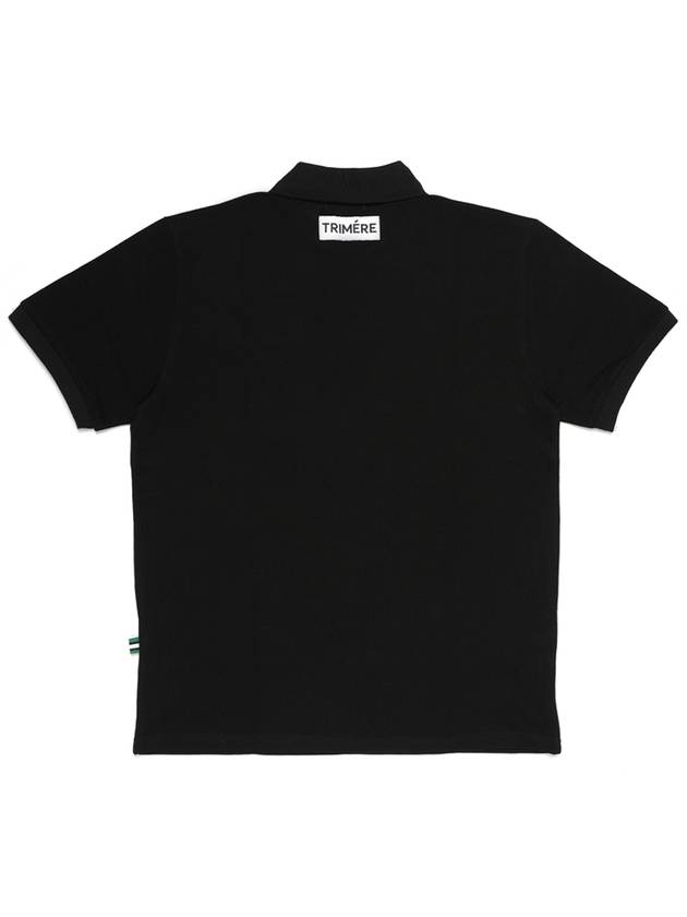 Wappen Short Sleeve PK TEE MAN F L BLACK - TRIMERE - BALAAN 3