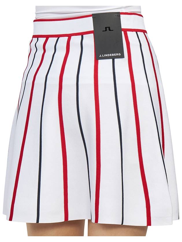 Women's River Knitted Golf Skirt White - J.LINDEBERG - BALAAN 11