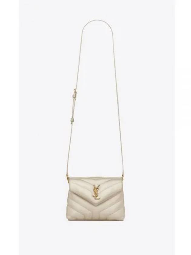 Loulou Toy Matelasse Shoulder Bag Blanc Vintage - SAINT LAURENT - BALAAN 2