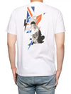 Storm Face Bolt Printing Short Sleeve TShirt White - NEIL BARRETT - BALAAN 5