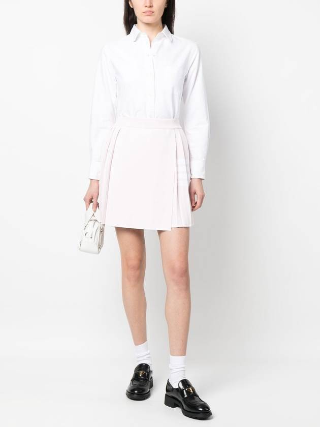 Women's 4 Bar Mini Pleated Skirt Pink - THOM BROWNE - BALAAN 3