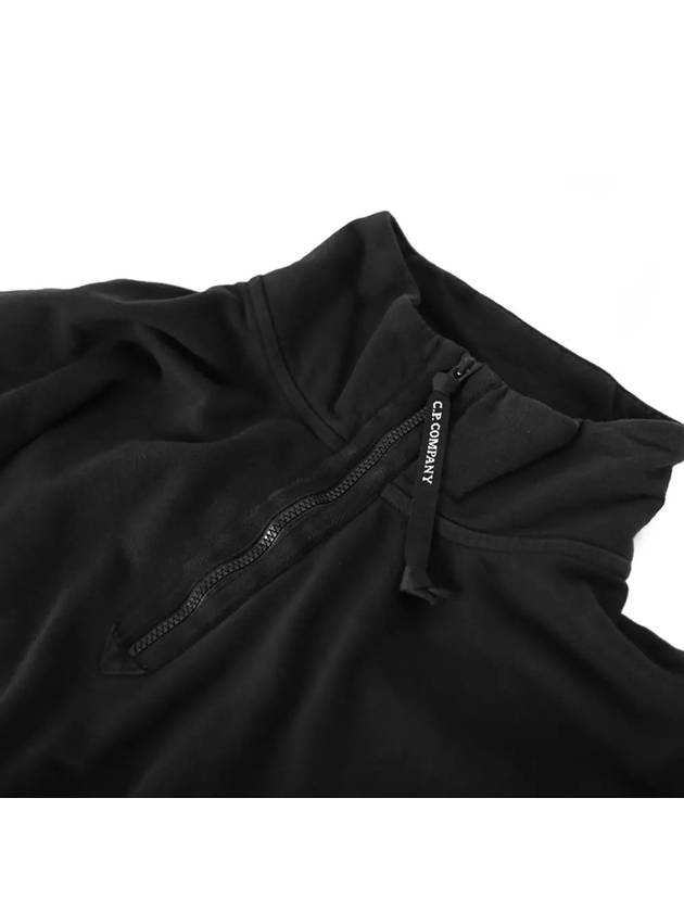 Lens Wappen Half Zip Sweatshirt Black - CP COMPANY - BALAAN 5