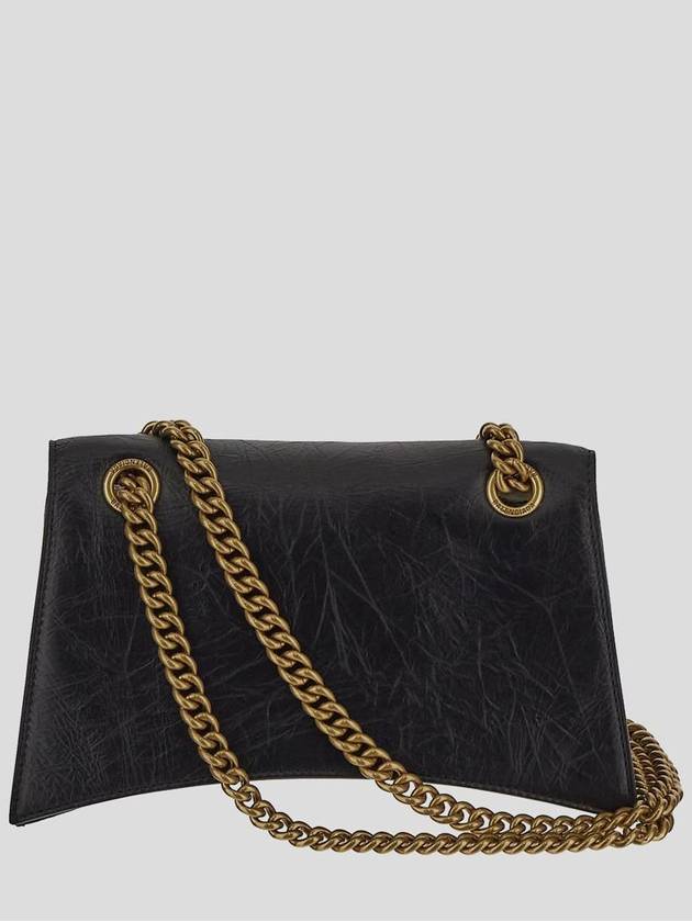 Crush Chain Strap Small Shoulder Bag Black - BALENCIAGA - BALAAN 4