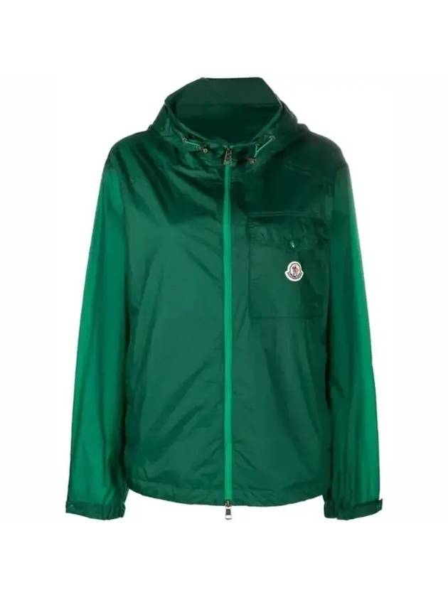 Men's Samakar Hooded Zip-Up Jacket Green - MONCLER - BALAAN 1