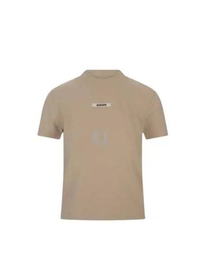 Le Gros Grain Short Sleeve T-Shirt Beige - JACQUEMUS - BALAAN 2