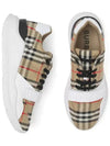 Vintage Check Suede Leather Sneakers Archive Beige - BURBERRY - BALAAN 4