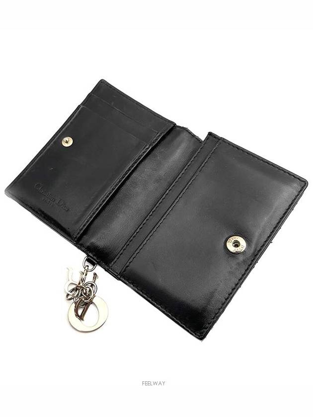 Christian Patent Cannage Card Wallet - DIOR - BALAAN 4