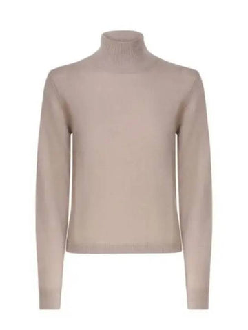 24 Niobe Wool Turtleneck Beige - MAX MARA - BALAAN 1