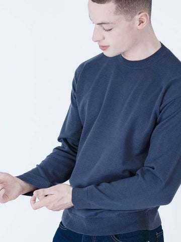 Heavy Basic Round Knit Top Navy - CHANCE'S NOI - BALAAN 1