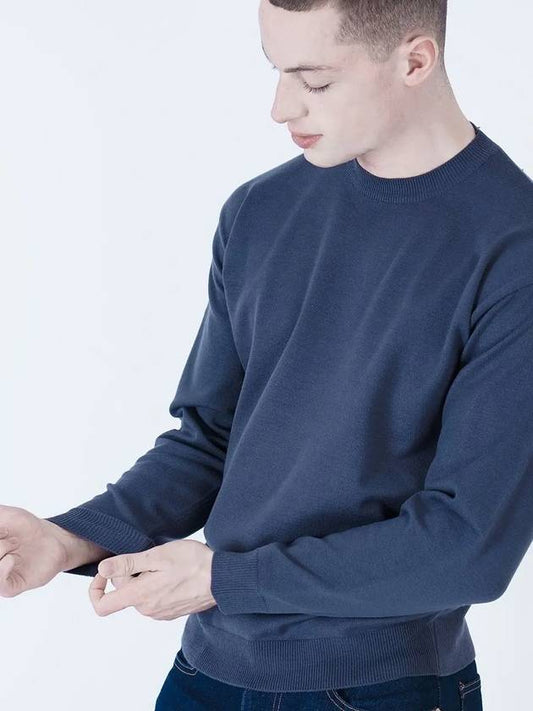 Heavy Basic Round Knit Navy - CHANCE'S NOI - BALAAN 1