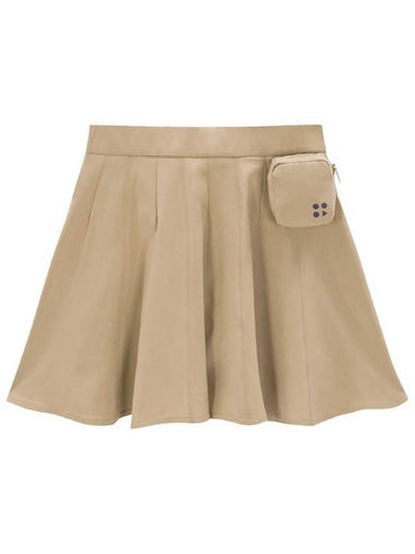 Banding flare skirt beige - BUTTONPLAY - BALAAN 1