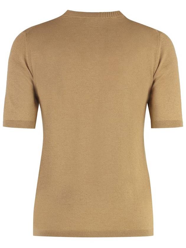 Warren silk cashmere fine knit top beige - MAX MARA - BALAAN 3