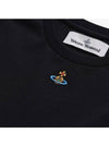 Embroided ORB Peru Short Sleeve T-Shirt Black - VIVIENNE WESTWOOD - BALAAN 4