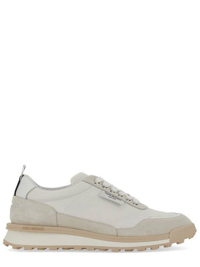 Eco Nylon Alumni Low Top Sneakers White - THOM BROWNE - BALAAN 2