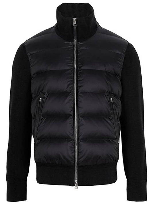 black padded zip up jacket KZY001 YMW039F24 LB999 - TOM FORD - BALAAN 1