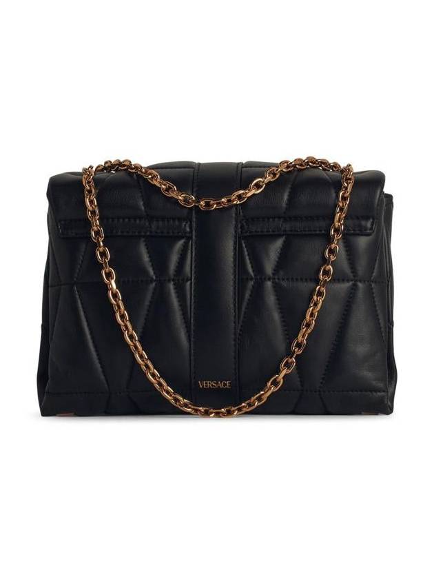 Versace 'Cleio' Black Leather Crossbody Bag - VERSACE - BALAAN 3