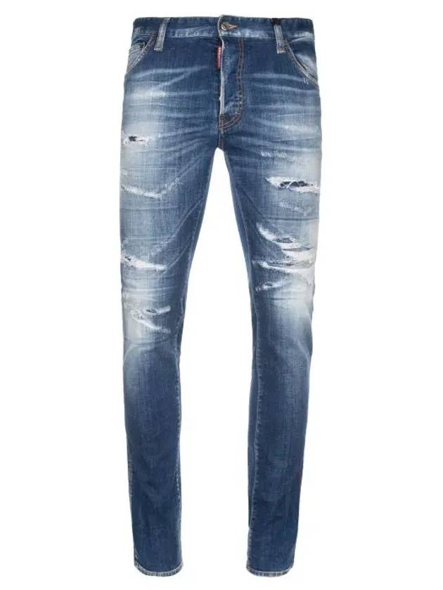 Men's Cool Guy Destroy Jeans Blue - DSQUARED2 - BALAAN 7