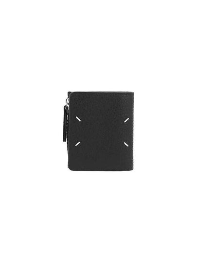 Signature Stitch Zipper Pocket Half Wallet Black - MAISON MARGIELA - BALAAN 2