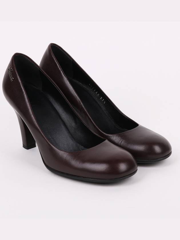 Dark brown round toe women s shoes 247525 - GUCCI - BALAAN 4