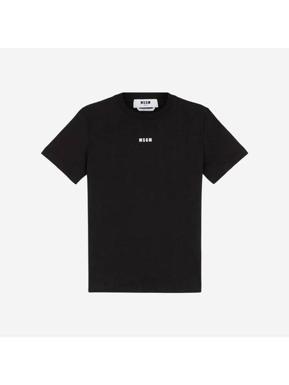 Micro Logo Short Sleeve T-Shirt Black - MSGM - BALAAN 2