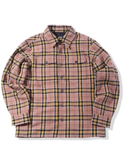 Hunting Flannel Check Long Sleeve Shirt Beige - OFFGRID - BALAAN 2