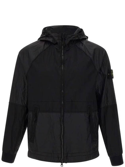 Nylon Metal Watro-TC Hooded Jacket Black - STONE ISLAND - BALAAN 2