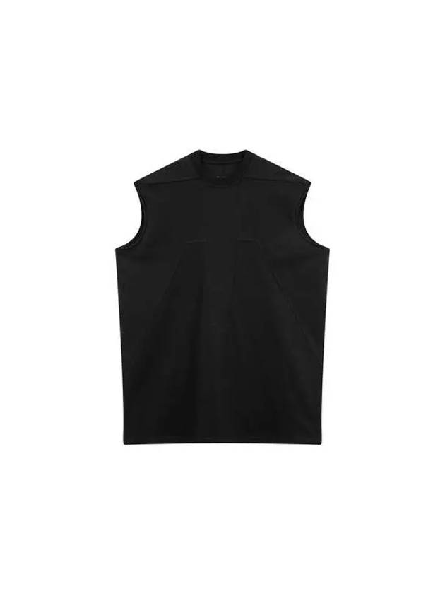 MEN Splinter Seam Sleeveless Top Black - RICK OWENS - BALAAN 1