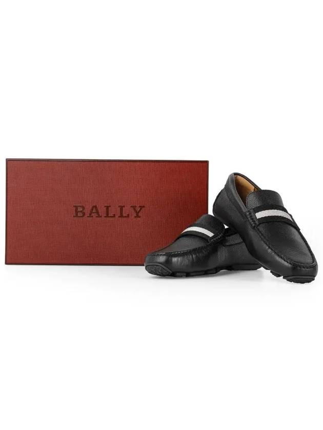 Men PEARCE Leather Driving Shoes Black - BALLY - BALAAN 5