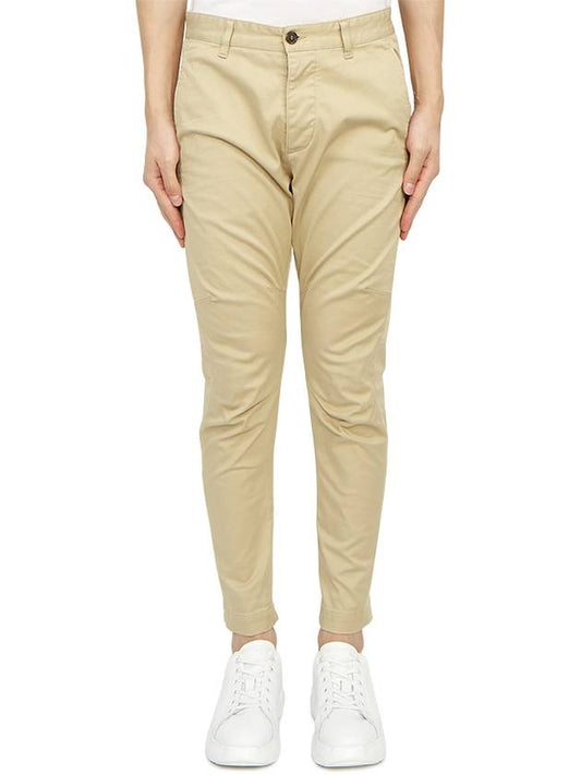 Cotton Sexy Straight Chino Pants Beige - DSQUARED2 - BALAAN 2