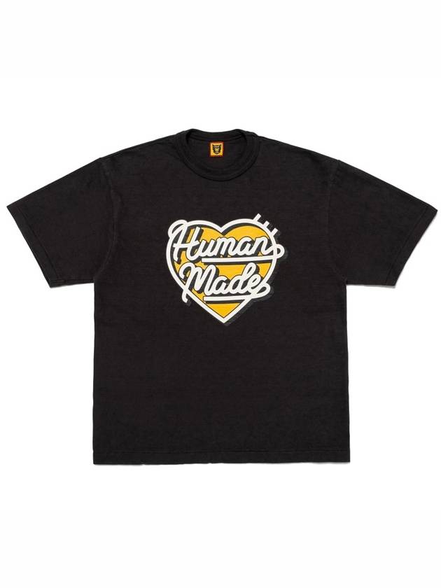 Human Made Heart Logo Graphic T Shirt 7 Black HM28TE008 - HUMAN MADE - BALAAN 1