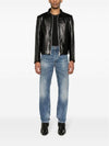 Back Logo Patch Biologics Cotton Jeans Blue - SAINT LAURENT - BALAAN 3