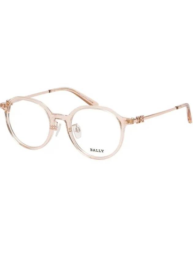 Glasses frame BY5071H 072 light round horn rim transparent - BALLY - BALAAN 7