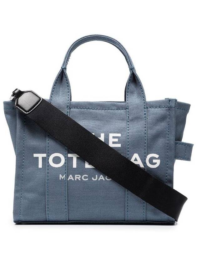 Logo Small Canvas Tote Bag Blue Shadow - MARC JACOBS - BALAAN 2